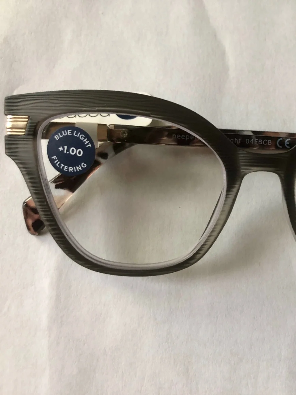NEW Anthropologie Peepers Black Marquee Blue Light‎ Filtering Readers +1.00